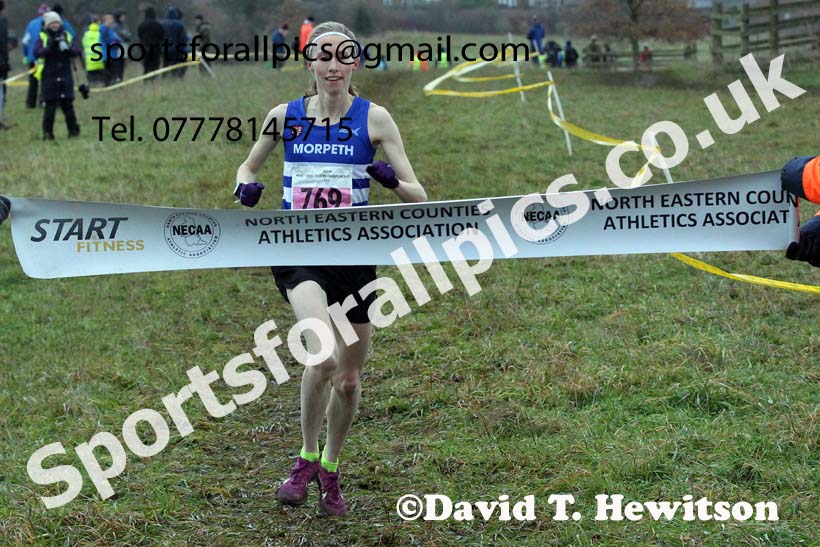 Senior women, 2021 North Eastern Cross Country Championships, Sedgefield. Photo: David T. Hewitson/Sports for All Pics